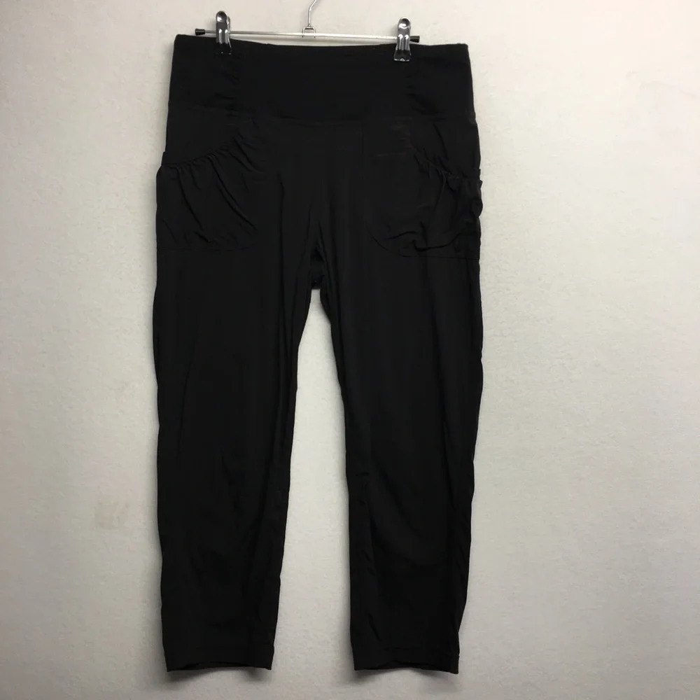 Prana crop capri pants activewear women’s S black